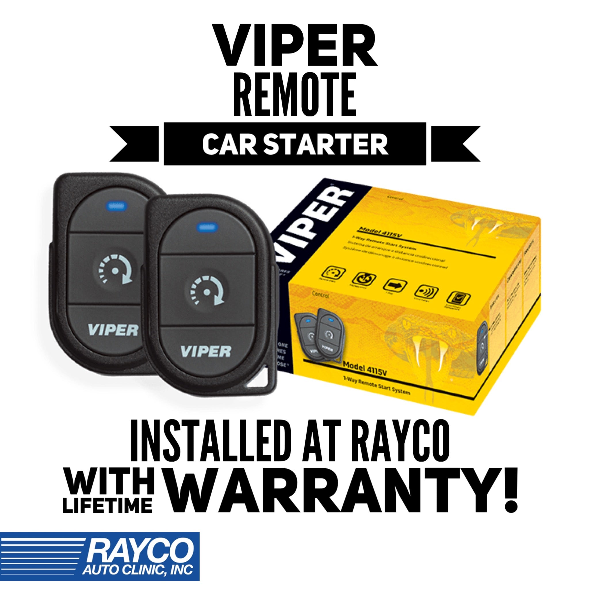 Viper Remote Car Starter W/ Unlocking INSTALLED – Rayco Auto Clinic INC